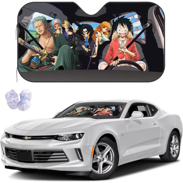 並行輸入品】アニメカーフロントガラスサンシェード - 折りたたみ式