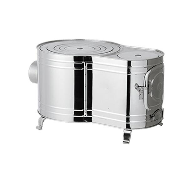 【新潟の暖房用品】まきストーブ　時計１型　ステンレス製 新潟の暖房用品】まきストーブ 時計1型 ステンレス製 : 農家の応援隊