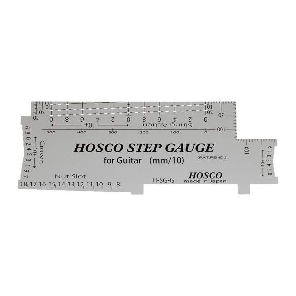 HOSCO Luthiers Tools ステップゲージ ギター用 弦高、ナット溝、フレット高などが測定可能 H-SG-G