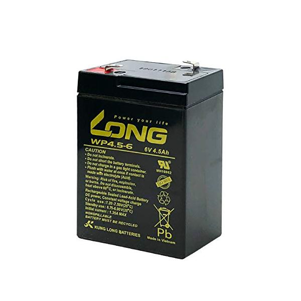 LONG 6V 4.5Ah 高性能 シールドバッテリー WP4.5-6