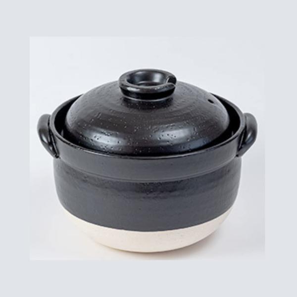 萬古焼（万古焼） 土鍋 「絶品ごはん鍋」 3合炊き（1?2人用）
