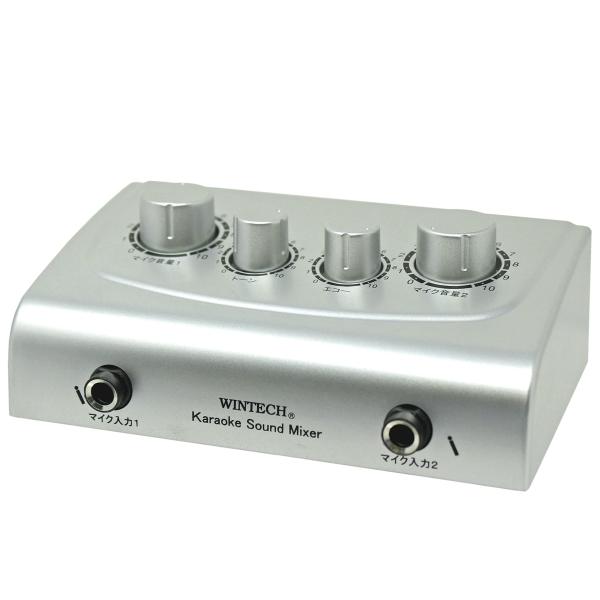 他サイト： WINTECH コンパクトカラオケミキサー カラオケ ミキシング エコー トーン デュエット CKM-1の商品画像