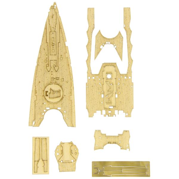 ハセガワ 1/350 日本海軍 戦艦長門 昭和十六年 開戦時用 木製甲板 プラモデル用パーツ QG42