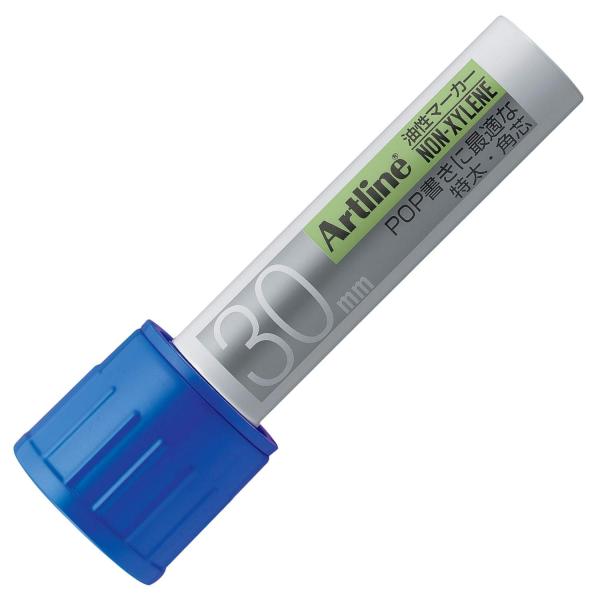 シャチハタ シヤチハタ アートライン 油性マーカー角30 青 K-123