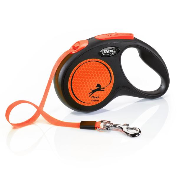 他サイト： フレキシ (flexi) ニューネオン テープ S(15kg未満) 5m オレンジ [犬用リード]の商品画像