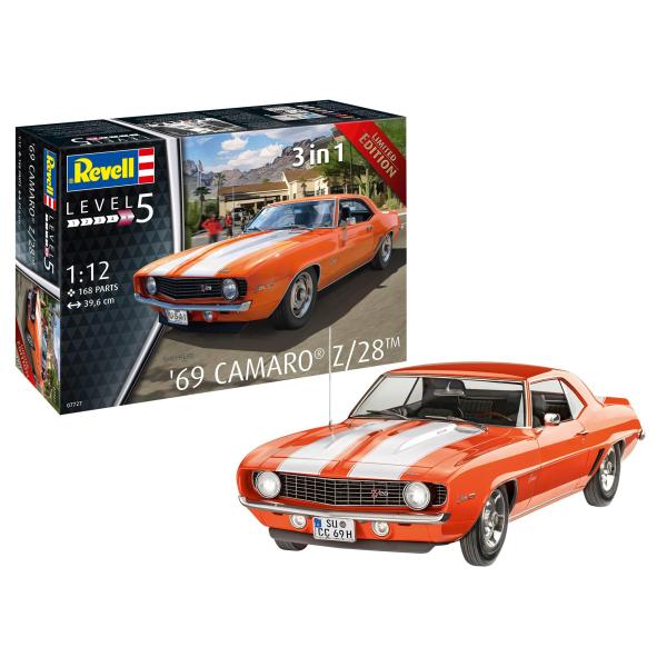 ドイツレベル(Revell) 1/12 '69 シェビー カマロ プラモデル 組立