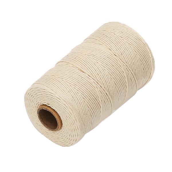 他サイト： Tenn Well 綿紐, 200M 3本撚り 丈夫たこ糸 手芸 おもちゃ 盆栽 などに (ベージュ)の商品画像