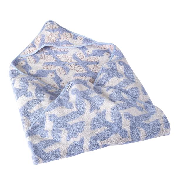 他サイト： 西川産業 東京西川 今治タオル (おくるみ タオル) ベビー用 (84X84cm) サックス フィンレイソン ムート (トリ) 日本製 綿100% Lの商品画像