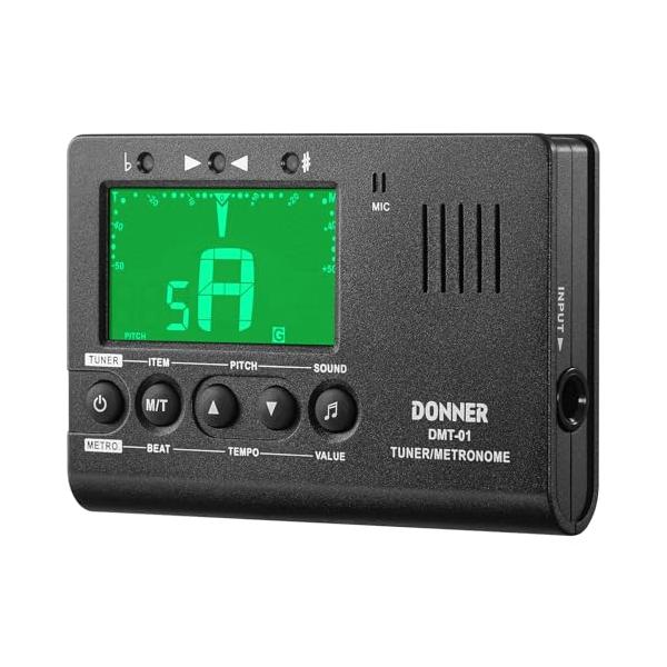 他サイト： Donner デジタルメトロノーム チューナー トーンジェネレーター 3 in 1 ギター/ピアノ/トランペット/クロマティック楽器用 DMT-01の商品画像
