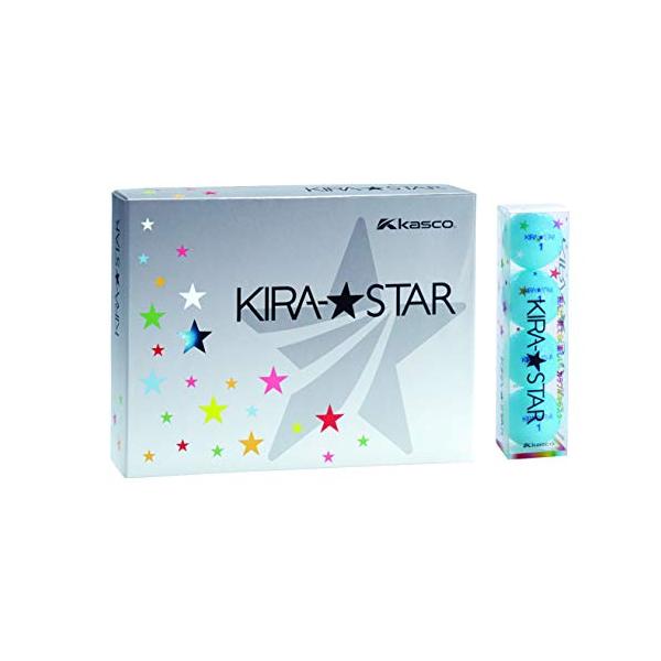 キャスコ(Kasco) ゴルフボール KIRA STAR2 キラスター2N アクア ダース