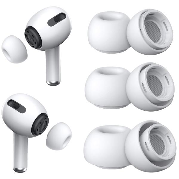 他サイト： YUWAKAYI イヤーピース AirPods Pro 第1/2世代対応 シリコン イヤーチップ (S/M/Lサイズ 各1ペア) 柔らかい 滑り止めの商品画像