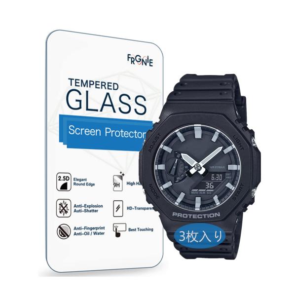 他サイト： (3枚入り) Frgnie Compatible with Casio GA-B2100 腕時計 スクリーン保護フィルム, GA-2100 強化 ガラの商品画像
