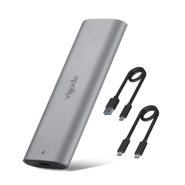 他サイト： vigoole M.2 SSD ケースSATA/NVMe 両対応 外付けケース工具が不要 RTL9210B高性能チップ USB C エンクロージャUSの商品画像