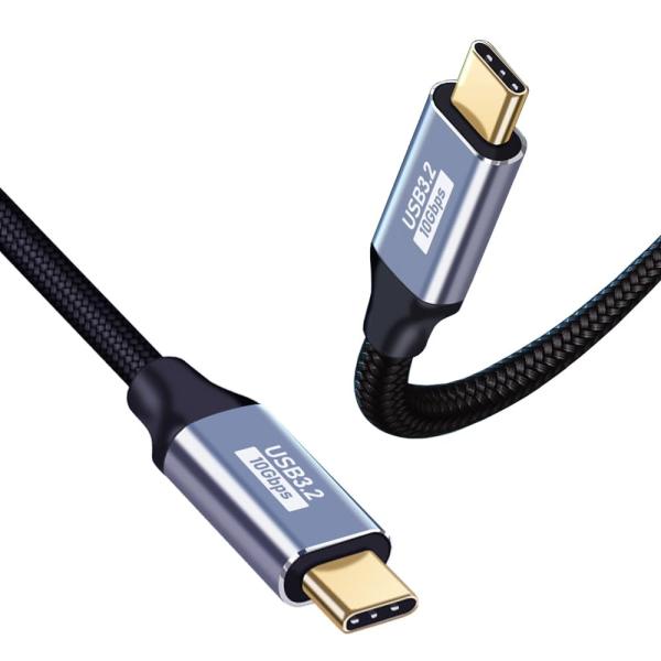 USB-C & USB-C ケーブル 0.5M Type-c ケーブル USB3.1 Gen2(10Gbps) PD対応 100W/5A急速充電 4K