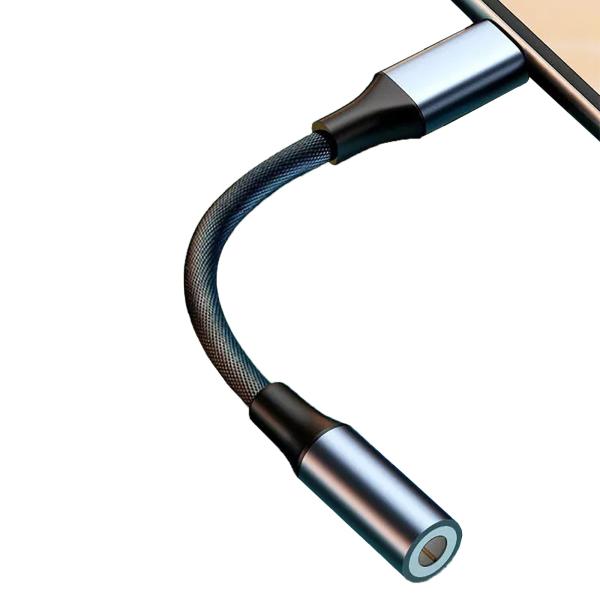 i-Phone イヤホン 変換 タイプ イヤホンアダプタ 3.5 mm オーディジャック 音楽を聴く アルミ合金外? 編み 高耐久 i-Phone 1