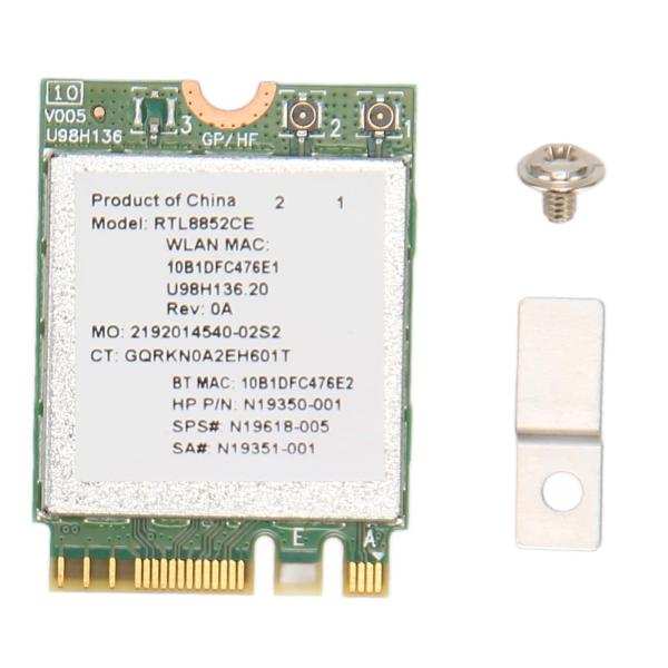 WiFi 6Eワイヤレスカード RTL8852CEチップ搭載 5374Mbps トリプルバンド RTL8852CEチップ WiFi 6Eテクノロジー