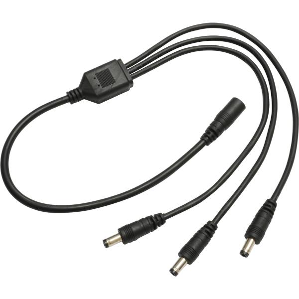 Kaito Denshi(海渡電子) DC電源 分岐ケーブル 大電流用 外径5.5mm 内径2.1mm 3分岐