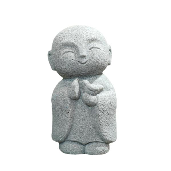 ideamall お地蔵さん 置物 石像 お地蔵様 おじぞうさま 幸せ 願い 縁の良い かわいい 神仏像 (小鳥)