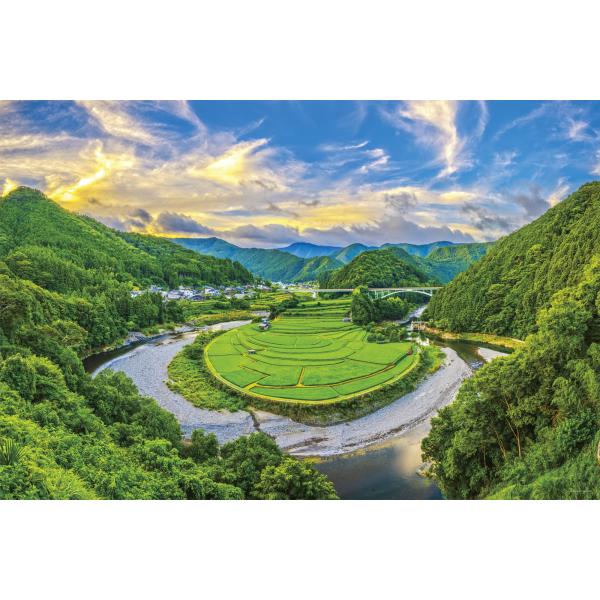やのまん 1000ピース ジグソーパズル 黄昏の空とあらぎ島（和歌山） (50x75cm)