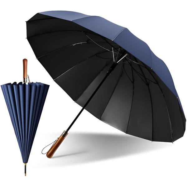 新品【晴雨兼用 長傘】綿100％ 〇型持ち手 木製 雨傘 日傘 日本製 good-item-004_s-b0d7vyyrm5-