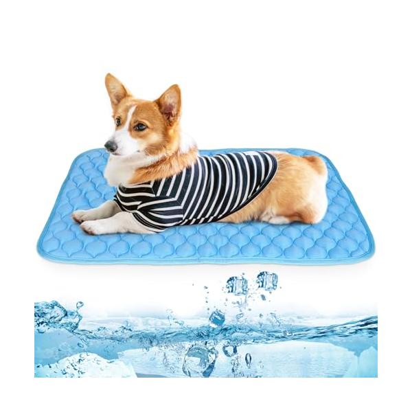 AUPETEK ペット用ひんやりマット犬クールマット 猫冷却マット 冷感敷きパッド クールマット 犬 猫 冷感グッズ 接触冷感 柔らかい 速乾 熱中症