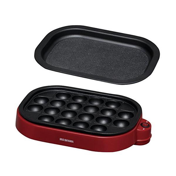 2WAY・レッド 幅約34.5×奥行約23×高さ約7.5 ITY-20WA-R・商品サイズ(cm)幅約34.5×奥行約23×高さ約7.5・材質・本体:ポリプロピレン・たこ焼きプレート:アルミニウム・電源:AC 100V(50/60Hz共用)...