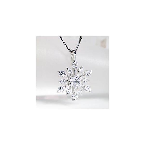 K18 WG ゴールド ダイヤモンド ダイヤ ネックレス ペンダント 雪 K18 WG ゴールド ダイヤモンド ダイヤ ネックレス ペンダント 雪