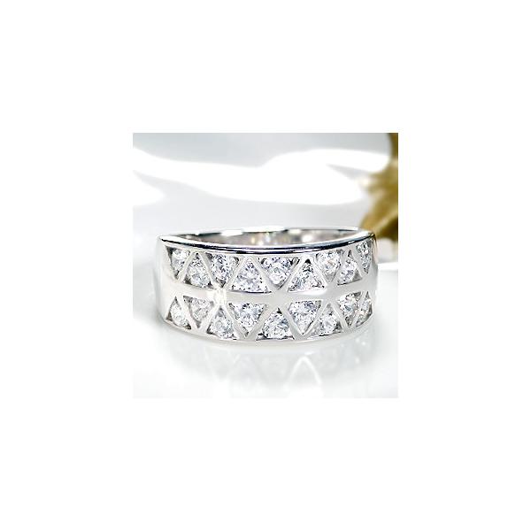 pt900 プラチナ ダイヤモンド ダイヤ 指輪 リング 1.0ct 幅広 1