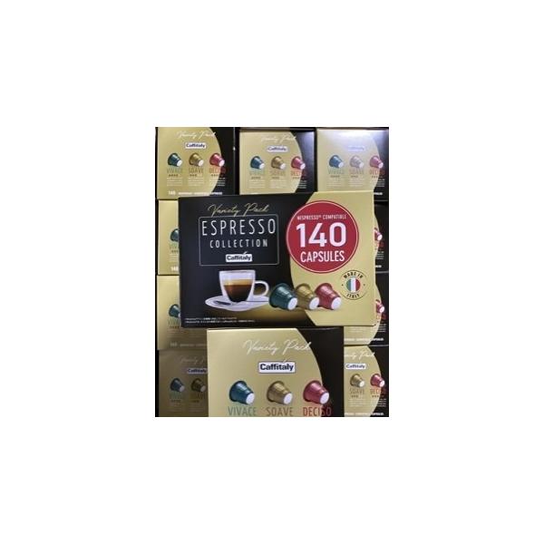 送料無料 ネスプレッソ 互換カプセル コーヒー カフィタリー140個入り　カフェタリー コストコ　大容量 ネスプレッソ互換カプセル