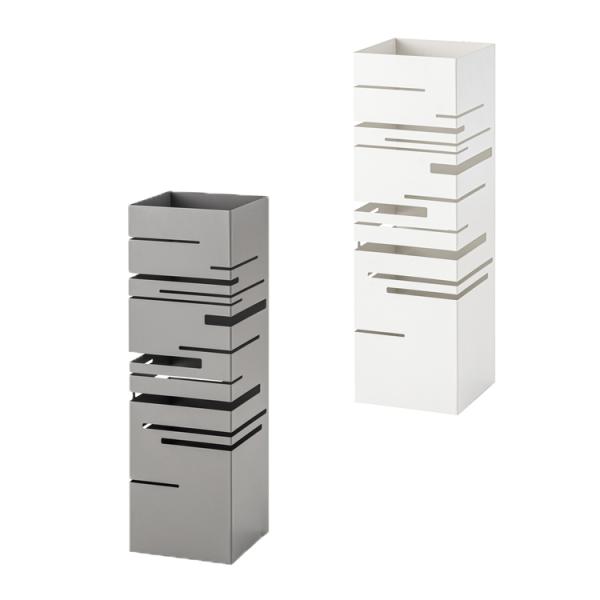 シンプルでインテリア性の高い傘立てです。水受けトレイ付きです。【サイズ】W15.5×D15.5×H49cm【材質】スチール(粉体塗装)【重量】2.0ｋｇ【原産国】中国