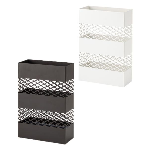 シンプルでインテリア性の高い傘立てです。水受けトレイ付きです。【サイズ】W28×D12×H41cm【材質】スチール(粉体塗装)【重量】2.0ｋｇ【原産国】中国