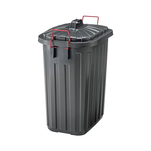 送料無料 タフカン60L チャコールグレー ゴミ箱 スリム ごみ箱 LFS-938CG 東谷