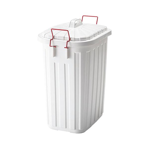 送料無料 タフカン60L ホワイト ゴミ箱 スリム ごみ箱 LFS-938WH 東谷