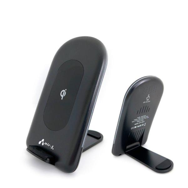 air-J エアージェイ 3WAY スタンド＆フラット ワイヤレス充電器 7.5W 10W 15W ブラック AWJ-PD10BK