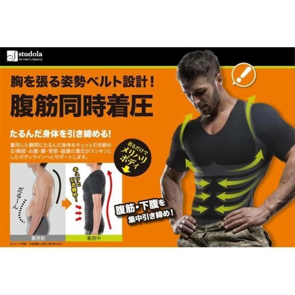 【送料無料】胸を張る姿勢ベルト設計 腹筋同時着圧 腹筋・下腹を集中引き締め！着るだけでメリハリボディ SIX-PACK MUSCLE INNE シックスパックマッスルインナー