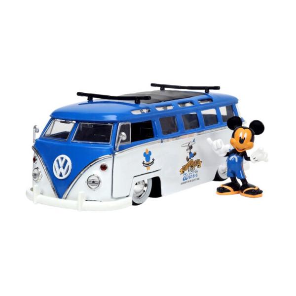 [フィギュアなど][新品]1:24 VW SURF BUS HWR W/ MICKEY FIG (CLCB) (FIG)(2024/07/31発売)