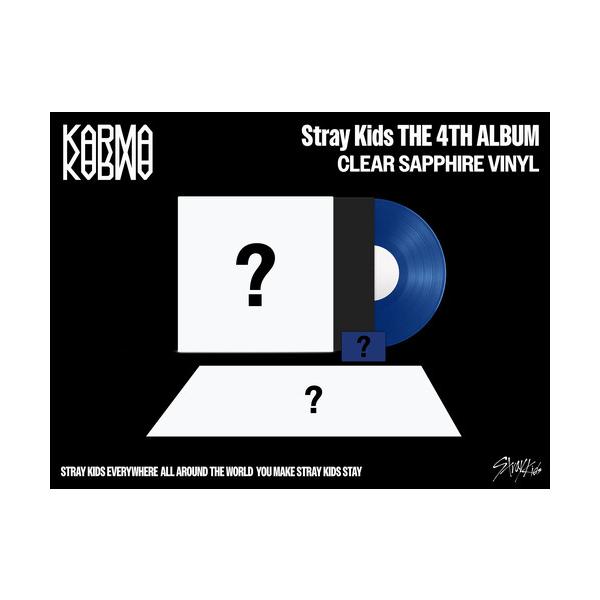 輸入盤LPレコード][新品]STRAY KIDS / KARMA (Clear Vinyl) (Gatefold