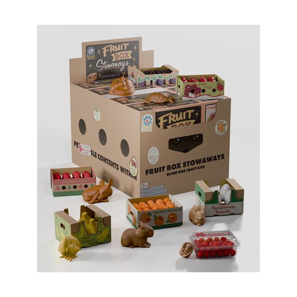 [新品]KALEIDOS CREATIVE / FRUIT BOX STOWAWAYS DIY CRAFT KIT BLIND BOX PDQ(2026/1/30発売)