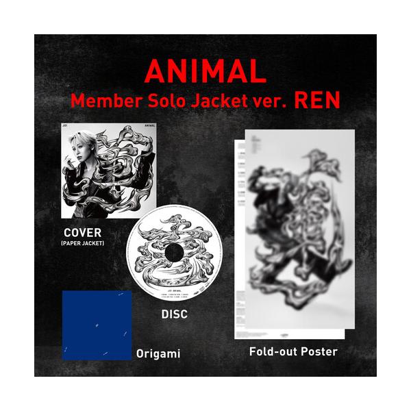[輸入盤CD][新品]JO1 / ANIMAL: MEMBER SOLO JACKET VER REN (2026/10/2発売)