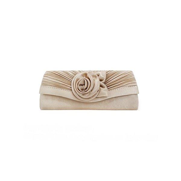 楽天ランキング1位 おしゃれ パーティーバッグ 結婚式バッグ ミニ財布 お財布ショルダー イブニングバッグ サテンバッグ バラの花 パーティーバッグ カラー Www Accesscodeschool Fr