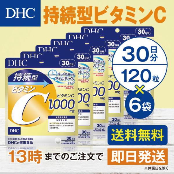 DHC 持続型ビタミンC 30日分 6個セット