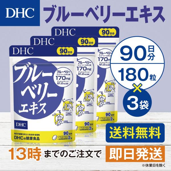 DHC ブルーベリーエキス 90日分 3個セット