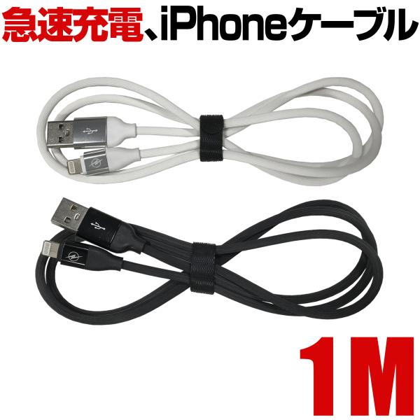 ライトニングケーブル USB 1m 2個セット iPhone 充電 ケーブル