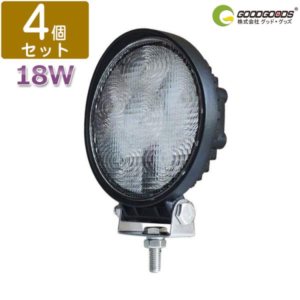 GOODGOODS 4Zbg 18W LEDƓ [NCg gU^Cv 12v/24vp 1800LM  gN^[ d@ D fbLCg ld18y