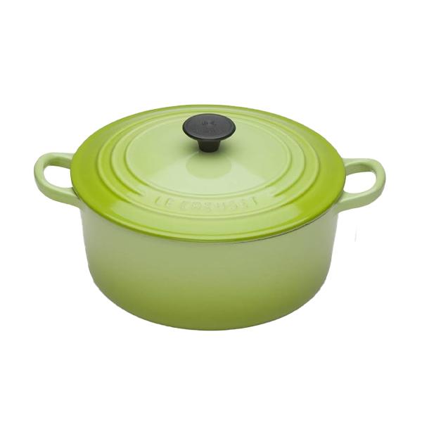 【美品】LE CREUSET　ココット ロンド フルーツグリーン　22cm 在庫処分セール品】 ル・クルーゼ ココット ロンド 22cm
