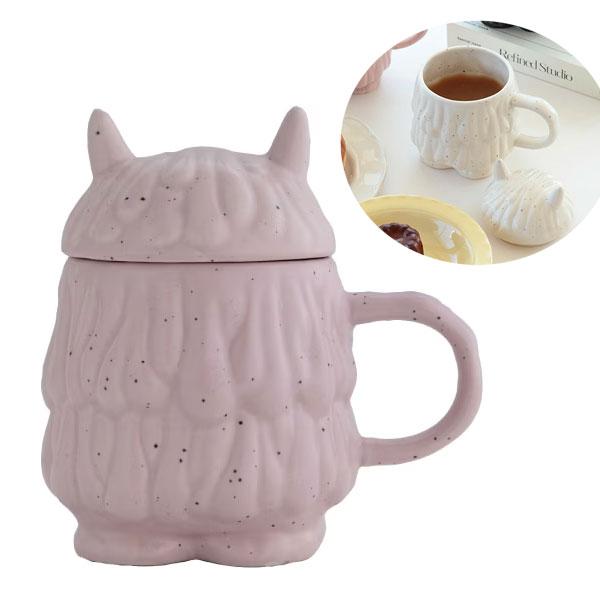 【在庫処分セール】 ビスク 蓋付きマグ アイムモンスター ピンク I'm Monster BISQUE プレゼント おしゃれ かわいい レンジ 食洗 対応