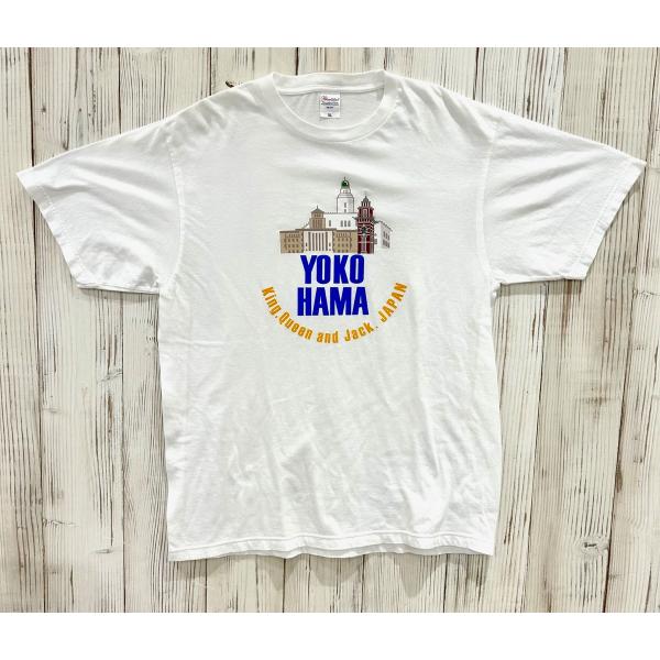 横浜 お土産 グディーズヨコハマオリジナルTシャツ(横浜三塔デザイン) XXL〜XXXLサイズ プレゼント ギフト オリジナル商品 限定商品 雑貨 洋服 半袖