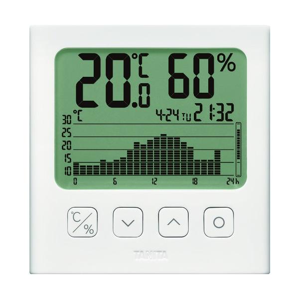 ＴＡＮＩＴＡ　グラフ付きデジタル温湿度計　白色  『TT581』