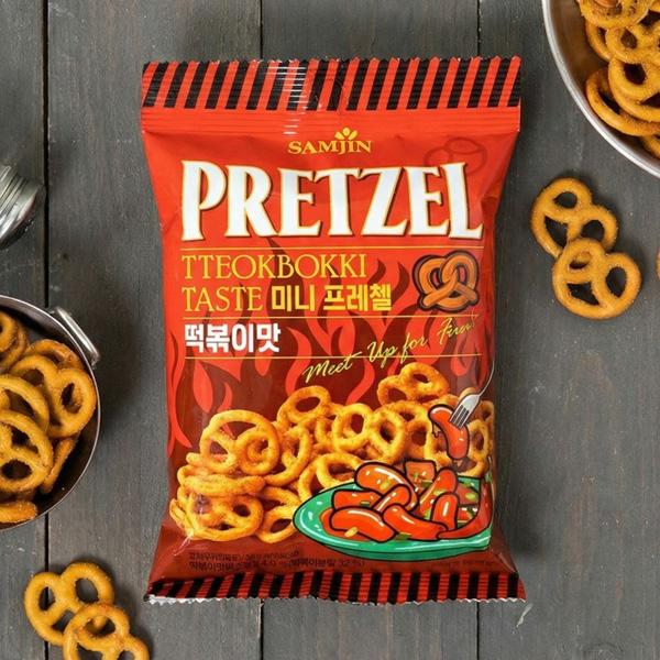 プレッツェル　BOO SAMJIN] プレッツェル トッポキ味 / 70g ミニプレッツェル 甘辛く濃厚
