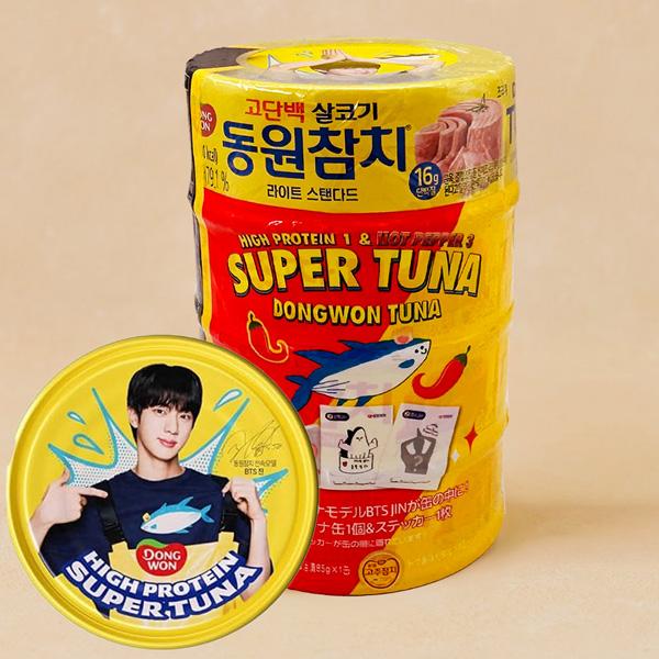 東遠] ライトツナ BTS Jinバージョン1個 + 唐辛子ツナ3個 / 355g